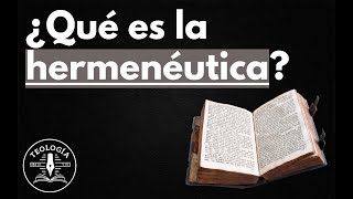 ¿Qué es la Hermenéutica [upl. by Wallach]