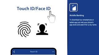 Mobile banking app Touch ID Face ID and Fingerprint Login [upl. by Nej754]