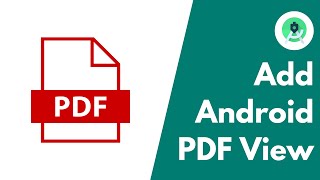 Add PDF Files in Android Apps  PDF Viewer  Android Studio [upl. by Nagyam]