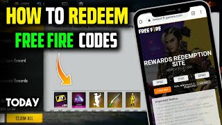 HOW TO REDEEM FREE FIRE CODES  HOW TO REDEEM CODE IN FREE FIRE  FREE FIRE REDEEM CODE [upl. by Inanak]