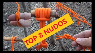 TOP 8 NUDOS PARA REFUGIOS CON TARPTOLDO [upl. by Jermayne]