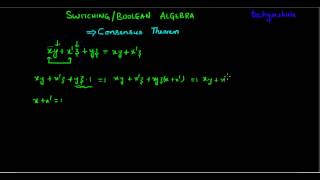 Boolean Algebra Consensus Theorem [upl. by Randal]