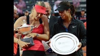 Maria Sharapova vs Li Na  Trophy Ceremony  2012 Rome [upl. by Sola]