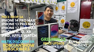 PRICE DROP SA IPHONE 14 PRO MAX IPHONE 13 PRO MAX IPHONE XR IPHONE 11 SA GREENHILLS DECEMBER 2022 [upl. by Amelina897]