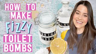 DIY Fizzy Toilet Bombs  Homemade Bathroom Cleaner  Working From Home Edition [upl. by Acceb]