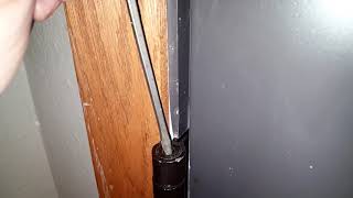 How To Adjust SelfClosing Spring Hinge Door [upl. by Namad]