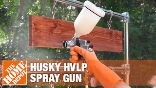 HVLP Paint Spray Gun  The Home Depot [upl. by Ennovihs]