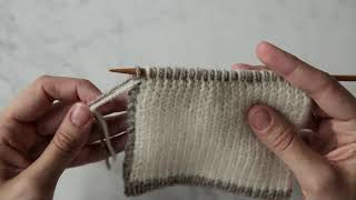 TwoColor Double Knitting Tutorial  Purl Soho [upl. by Saixela]