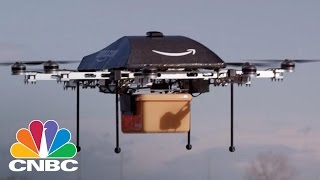 Amazon Tests First Drone Delivery Service Prime Air  CNBC [upl. by Imogen]