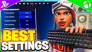 NEW Best Keyboard SETTINGS  Sensitivity In Chapter 6 Season 2 Fortnite Tutorial [upl. by Ahseki]