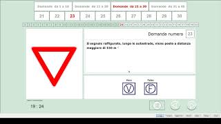 Quiz PATENTE B  ESAME DI TEORIA  SIMULAZIONE ESAME [upl. by Iruahs92]