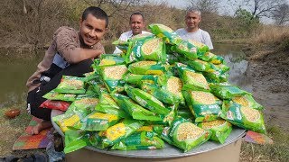 100 Maggi Noodles Cooking By Mubashir Saddique  Yummy Maggi Noodles Donating  Village Food Secrets [upl. by Cherida]