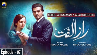 RaazeUlfat  EP 07  English Subtitles  19th May 2020  HAR PAL GEO [upl. by Eisteb]