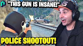 Summit1g POPS OFF with NEW Desert Eagle in CRAZY SHOOTOUT  GTA 5 NoPixel RP [upl. by Quirk670]