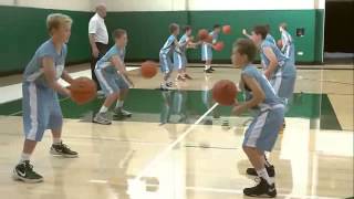 Passing Drill for Youth Basketball Baker Drills Review by George Karl [upl. by Ltihcox]