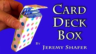 Card Deck Box  Origami [upl. by Akirderf983]