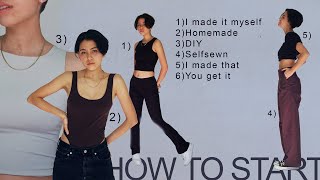 HOW TO START SEWING YOUR OWN CLOTHES Beginner Guide [upl. by Brace214]