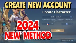 Paano gumawa ng bagong account sa mobile legends  2024 LATEST NEW METHOD [upl. by Anemix]