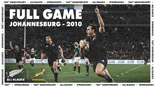 FULL GAME All Blacks v South Africa 2010  Johannesburg [upl. by Llevrac]