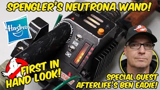 Hasbro Spenglers Neutrona Wand in hand review  interview with Ghostbusters Afterlifes Ben Eadie [upl. by Noryahs]