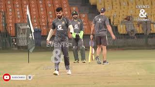 Shadab Khan Bowling during Practice Session [upl. by Torp539]