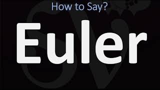 How to Pronounce Euler CORRECTLY [upl. by Anyt]