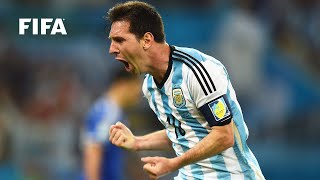 🇦🇷 Lionel Messi  FIFA World Cup Goals [upl. by Nomrej]