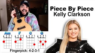 PIECE BY PIECE  Kelly Clarkson Ukulele Cover amp Play Along with Chords amp Lyrics [upl. by Erdnaid]