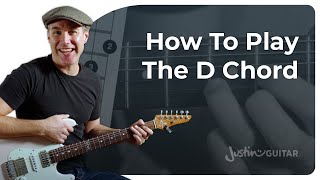 How to Play the D Chord on Guitar [upl. by Penelope26]