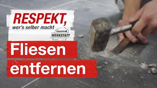 Fliesen entfernen und austauschen  toom Werkstatt [upl. by Nwahc]