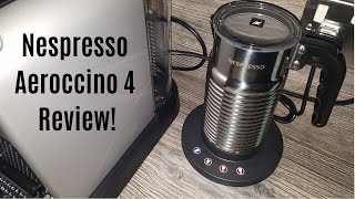 Nespresso Aeroccino 4 Milk Frother Review  Worth upgrading from the Aeroccino 3 [upl. by Heffron]