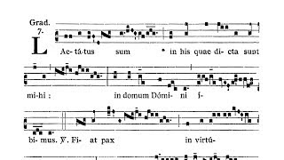 Dominica IV in Quadragesima  Graduale Laetatus sum [upl. by Hadnama]