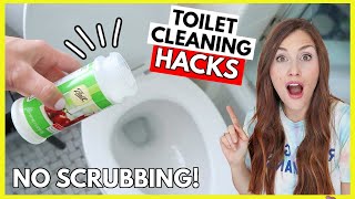 TOILET CLEANING HACKS YOU GOTTA TRY  Less Scrubbing [upl. by Ralyat375]