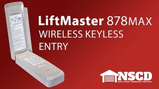 How to Program and Install the LiftMaster 878MAX wireless keyless Entry [upl. by Gesner349]