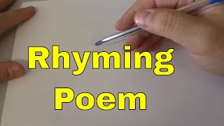 How To Write A Poem That RhymesTutorial [upl. by Piane963]