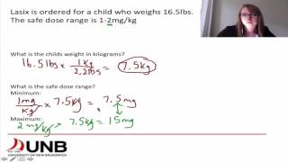 Medication math  Weight based dosage calculations part 1 [upl. by Ponton]