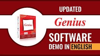 Genius Software Demo  Income Tax TDS Return Filing Software  SAG Infotech [upl. by Tomlinson]