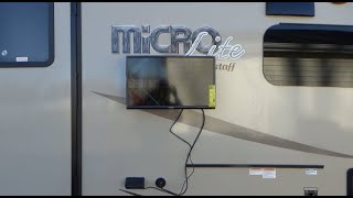 Part 1 How to Install an Outside RV TV Mounting Bracket [upl. by Elbas755]