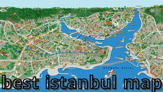 Istanbul map  best and simplest explanation about Istanbul city [upl. by Enimassej]