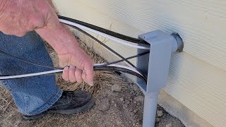 The Easiest Way To Pull Large Gauge Electrical Wires Through Conduit [upl. by Yoko918]