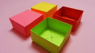 How to make a Paper Box  easy paper box HD Tutorial [upl. by Dominga914]