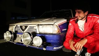 Alfa 75 Rothmans Rally Conrero integrale  Davide Cironi Drive Experience ENGSUBS [upl. by Aivatnohs]