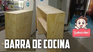 Cómo construir una Barra de Cocina de triplay [upl. by Yael]