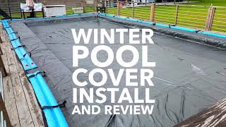 Doheny’s Winter Cover with Water Bags  Install and Review [upl. by Havens]