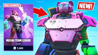 PLAY AS THE ROBOT New MECHA TEAM LEADER Item Shop Skin Fortnite Battle Royale [upl. by Parker]