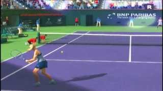 Sharapova vs KournikovaTop Spin 4World Tour [upl. by Jerrol]