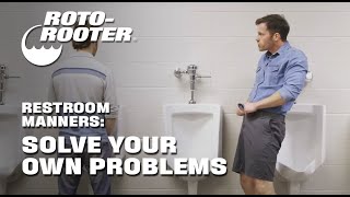 Restroom Manners  Solve Your Own Problems  RotoRooter [upl. by Gleich]