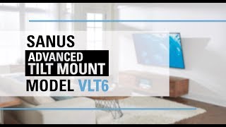 SANUS VLT6  Tilting Wall Mount [upl. by Harikahs]