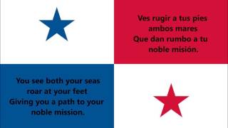 National anthem of Panama  Himno nacional de Panamá ESEN lyrics [upl. by Narut944]