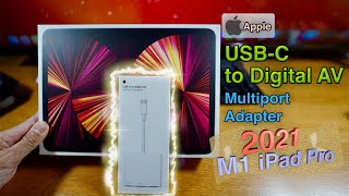 For M1 M2 amp M4 iPad Pro Apple USBC Digital AV Multiport Adapter [upl. by Barri333]